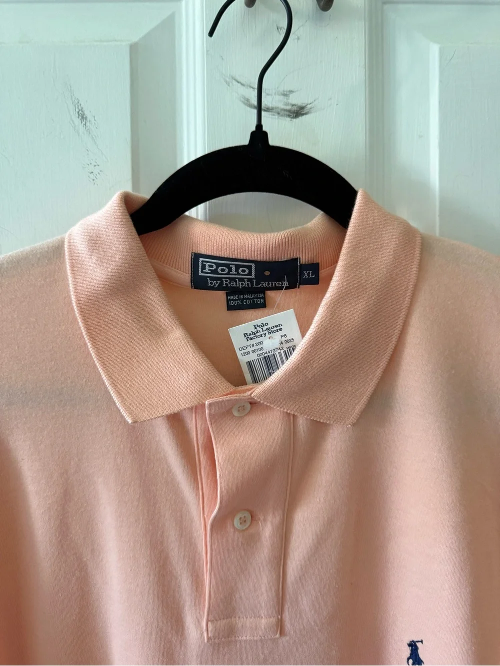 Polo by Ralph Lauren Men's Light Peach Short-Sleeve Polo